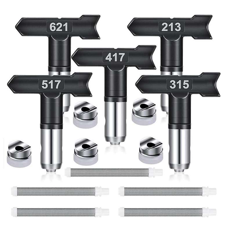 5pcs Spray Tips Reversible Airless Paint Sprayer Nozzle Tips