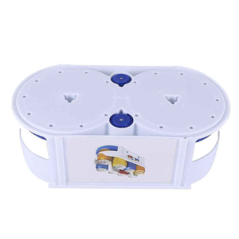Double Roller Rotating Storage Box Roto Caddy Swivel Organizer