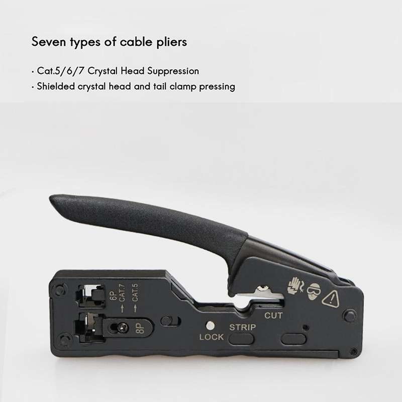Network Cable Crimper for Rj45 Cat7 Cat6 Cat5 Rj11 Rj12 Connector