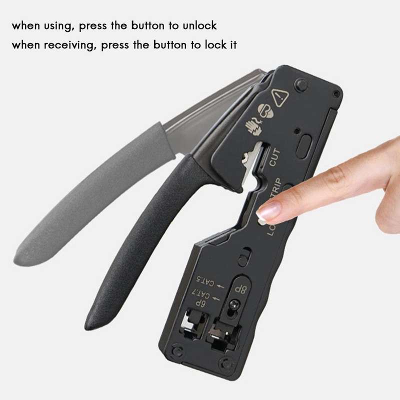 Network Cable Crimper for Rj45 Cat7 Cat6 Cat5 Rj11 Rj12 Connector