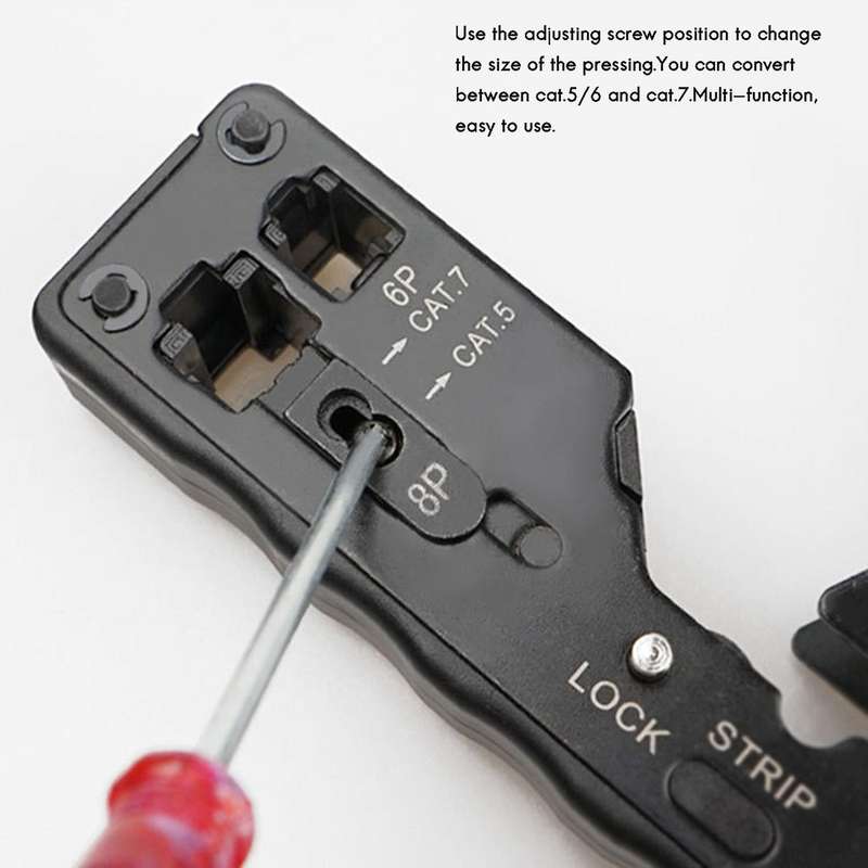 Network Cable Crimper for Rj45 Cat7 Cat6 Cat5 Rj11 Rj12 Connector