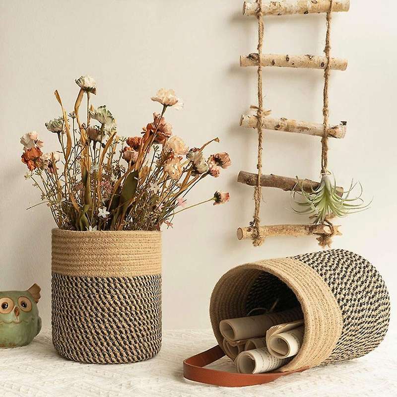 Plant Hanging Basket Imitation Rattan Wall Hanging Flower Pot B