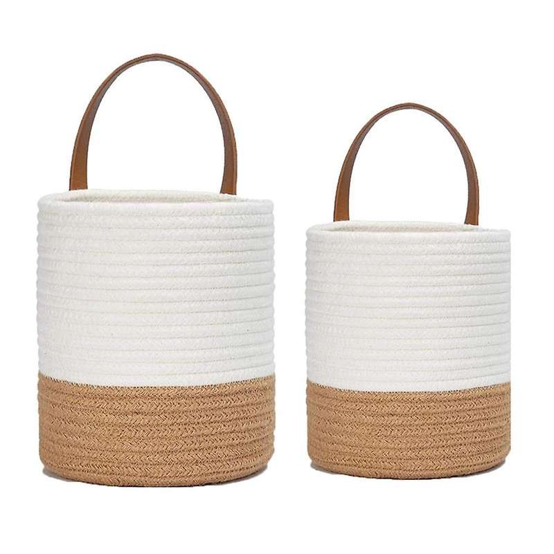 Plant Hanging Basket Imitation Rattan Wall Hanging Flower Pot A