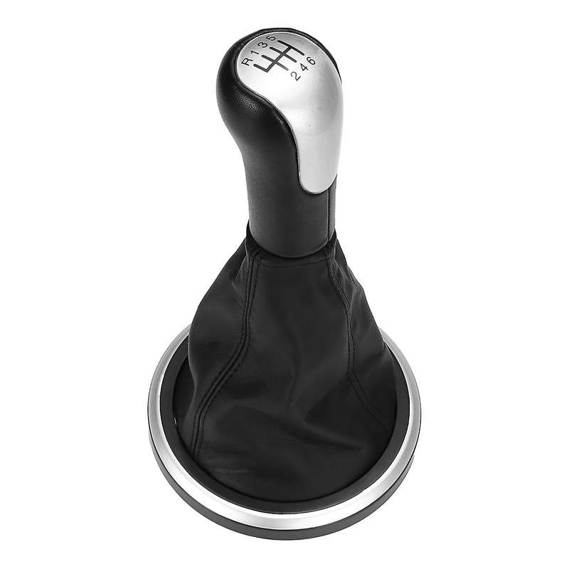 Silver 6 Speed Car Gear Shift Knob for Ford Fiesta Fusion 2002-2022