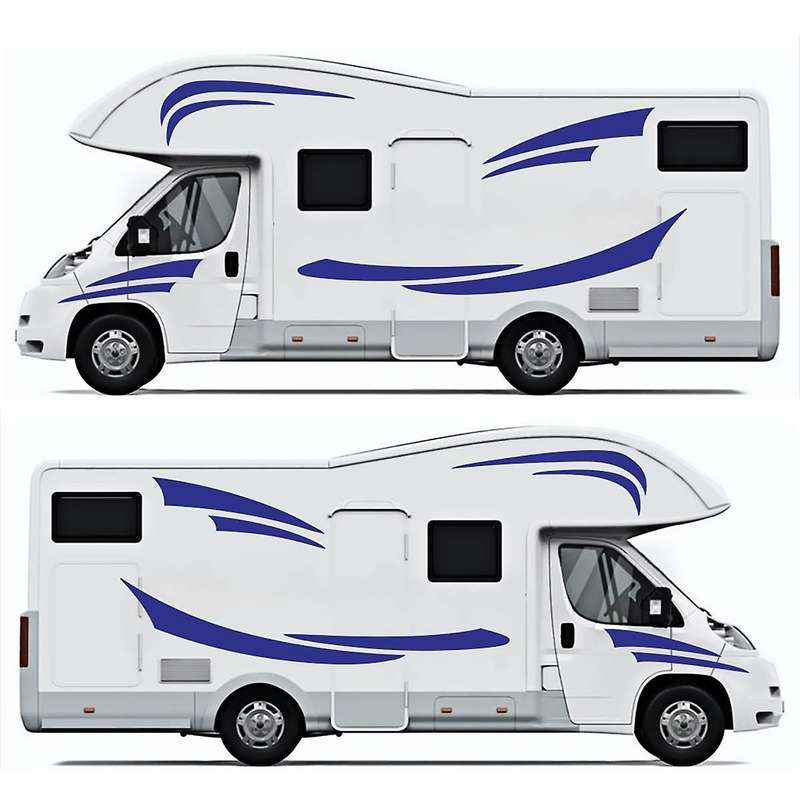 Rv Motorhome Universal Body Sticker Diy Graphices Decal Sticker Gray