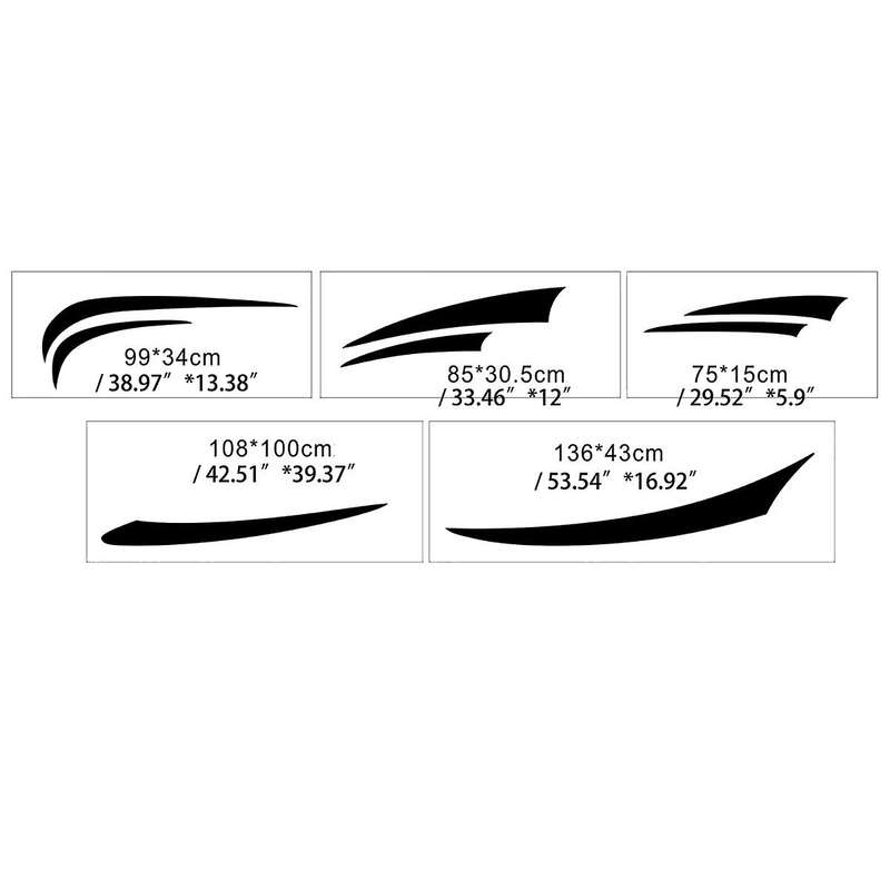 Rv Motorhome Universal Body Sticker Diy Graphices Decal Sticker Gray
