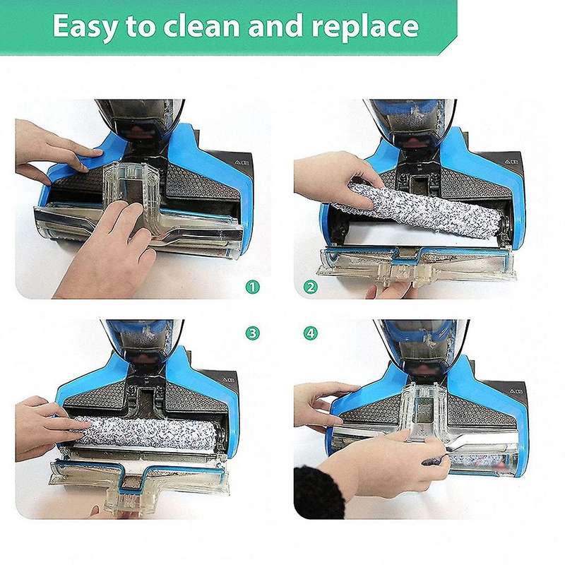 Brush Roller and Filter Set for Bissell Crosswave 1785 2306 Series