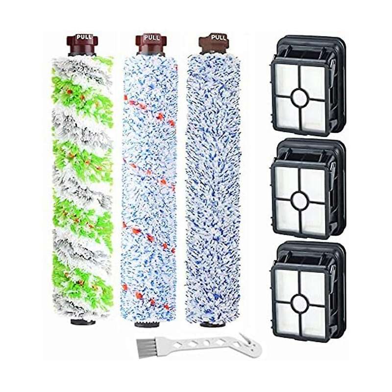 Brush Roller and Filter Set for Bissell Crosswave 1785 2306 Series