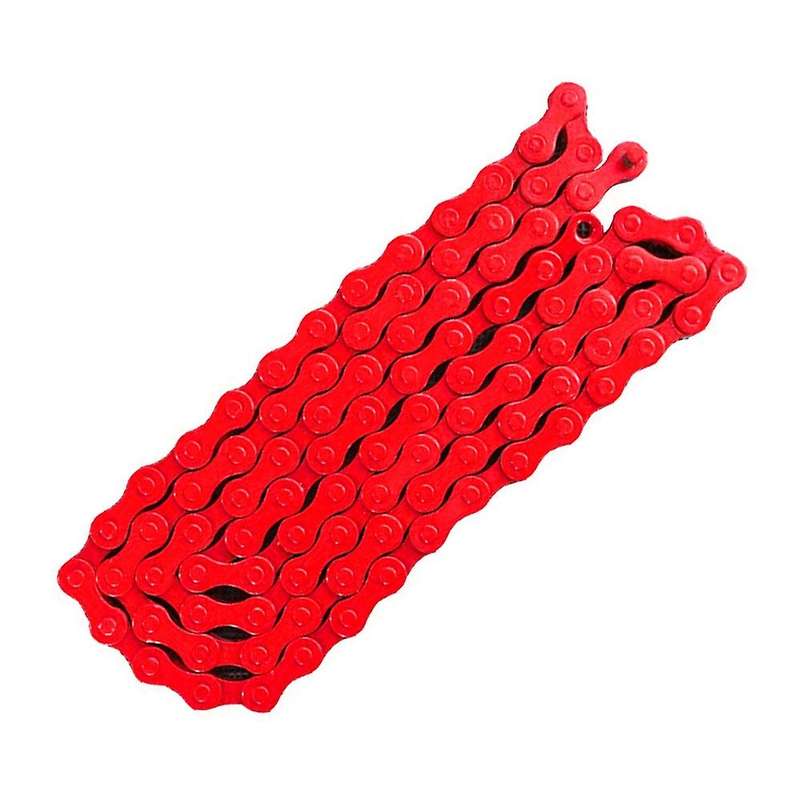 Bicycle 1/2 Inchx 1/8 Inch Fixied Chain Single Speed 96 Link Red