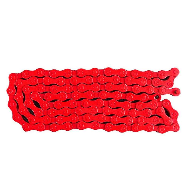 Bicycle 1/2 Inchx 1/8 Inch Fixied Chain Single Speed 96 Link Red