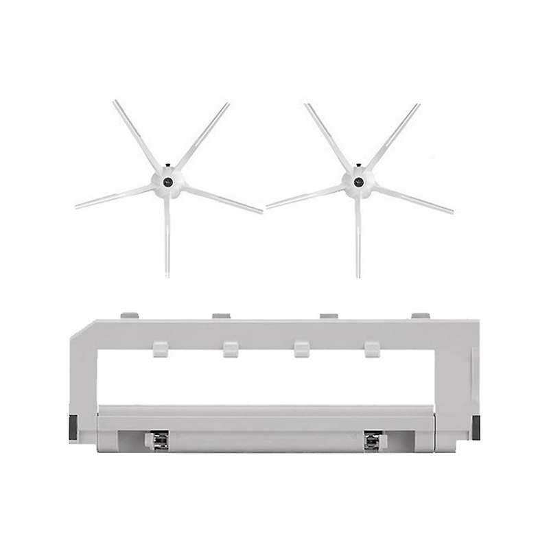 Side Brush Main Brush Cover Spare Replacements for Xiaomi White