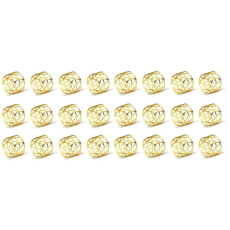 24pcs Of Round Mesh Napkin Ring Holder,table Set for Casual Or Formal