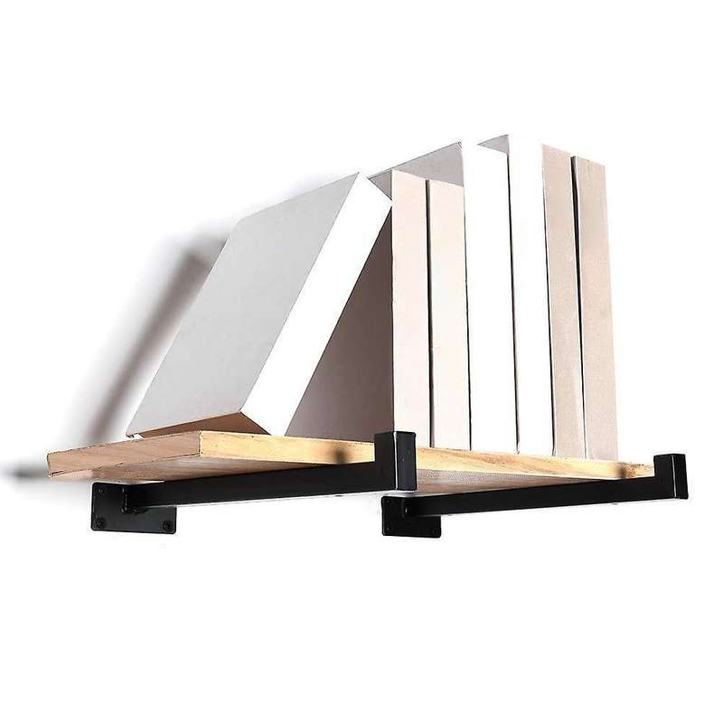 2 Pieces Shelf Bracket Shelf Support Heavy Duty Bracket Shelf (30cm)