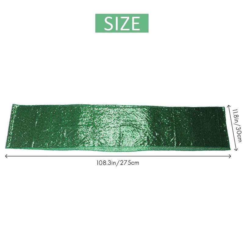2 Pack Sequin Table Runner for Birthday Wedding Party Decorations