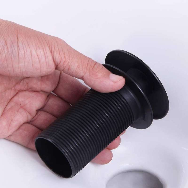 Bathroom Basin Drain Brass Sink Waste Black Popup Bath Sink Drain Kit