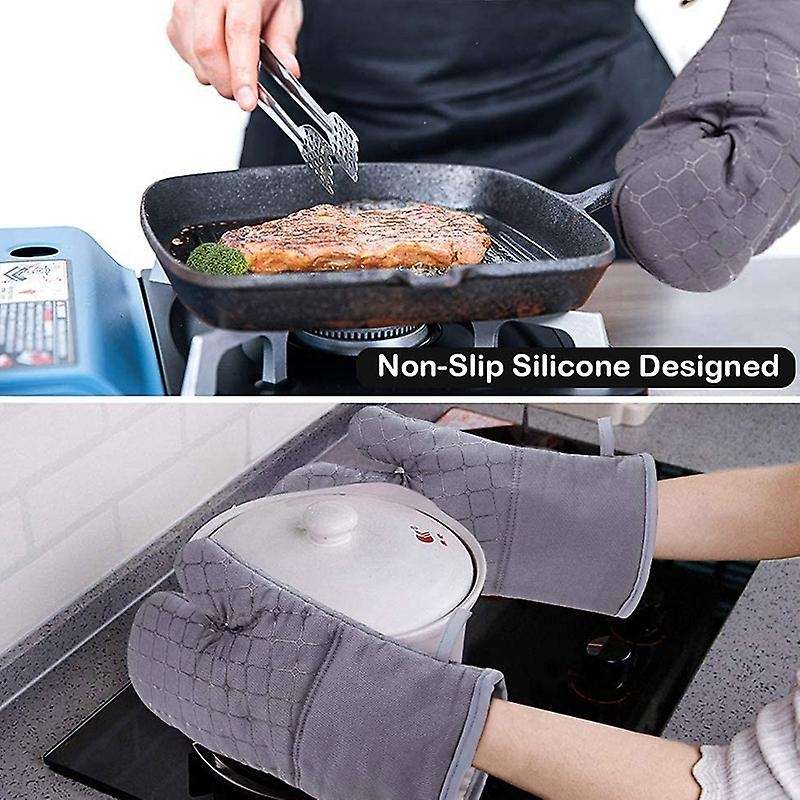 Oven Mitts and Pot Holders Sets,with Kitchen Towels, Non-slip Surface