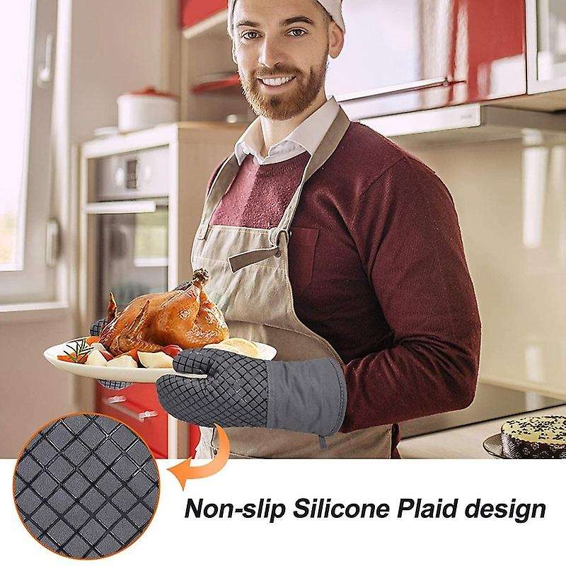 Oven Mitts and Pot Holders Sets,with Kitchen Towels, Non-slip Surface