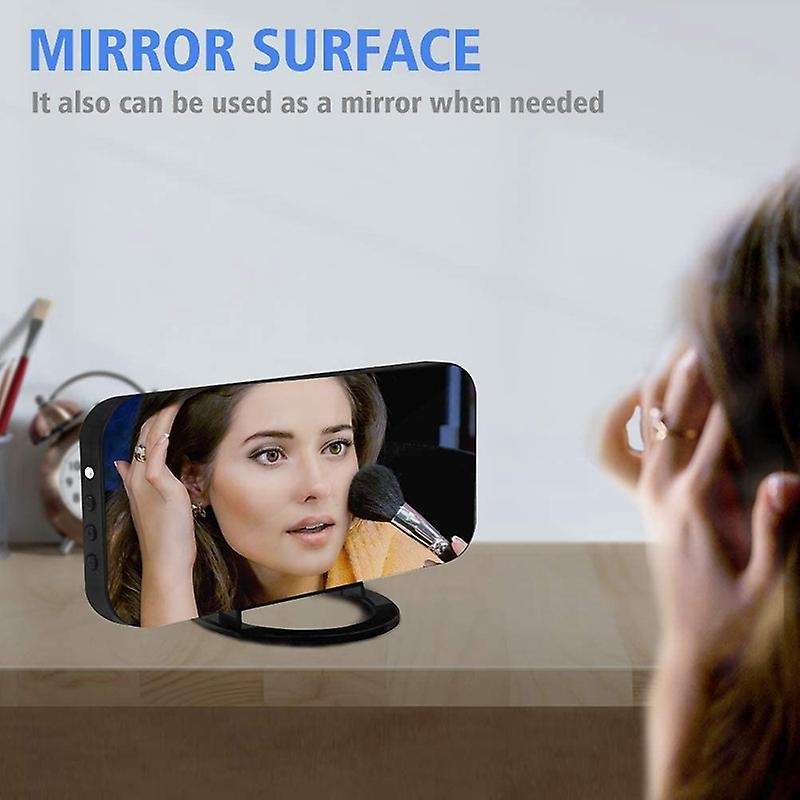 Digital Alarm Clock,clock Display Mirror Memory Function Led Screen 2