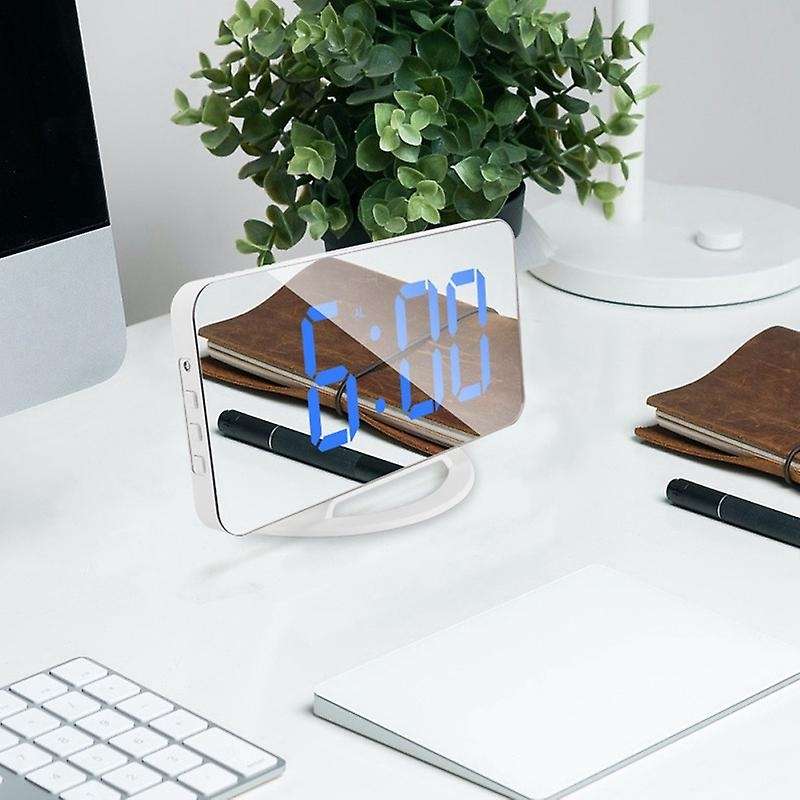 Digital Alarm Clock,clock Display Mirror Memory Function Led Screen 2