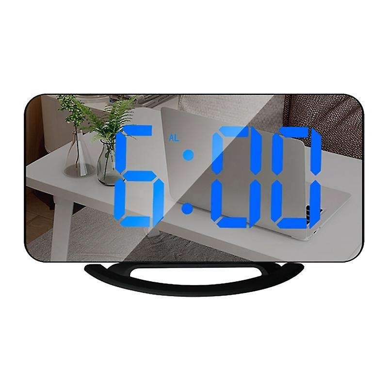 Digital Alarm Clock,clock Display Mirror Memory Function Led Screen 2