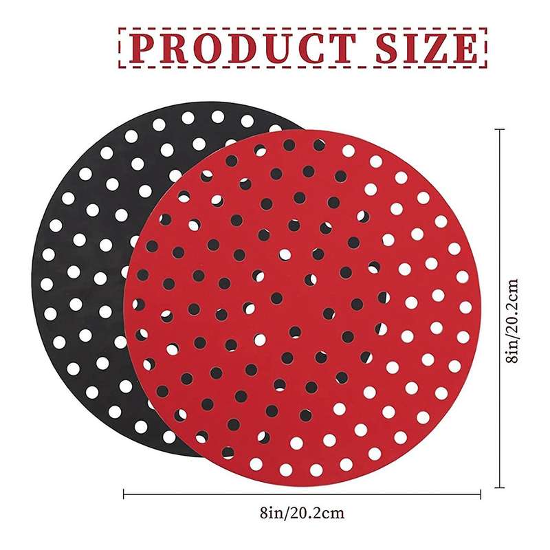 6 Pack Air Fryer Liner, 8 Inch Square Air Fryer Mats, for Cosori