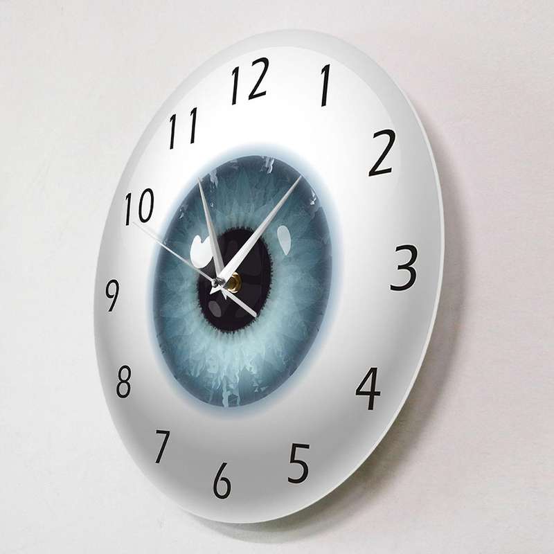 The Eye Eyeball with Beauty Contact Pupil Core Sight Wall Clock Watch