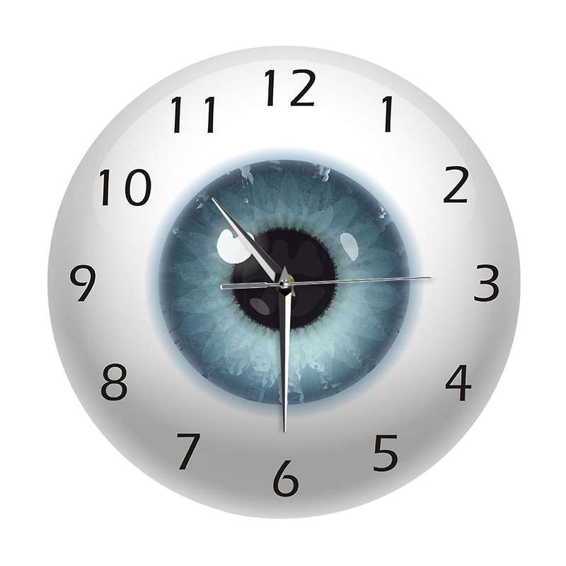 The Eye Eyeball with Beauty Contact Pupil Core Sight Wall Clock Watch