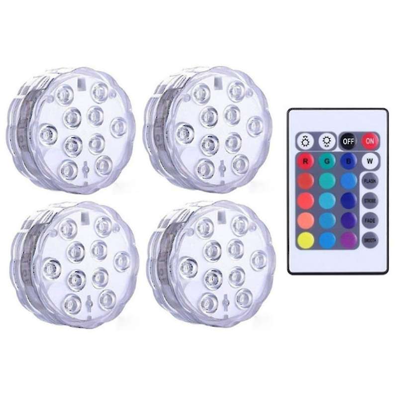 Led 24-key Remote Control Colorful Rgb Lights Luminous Toys Fish, E