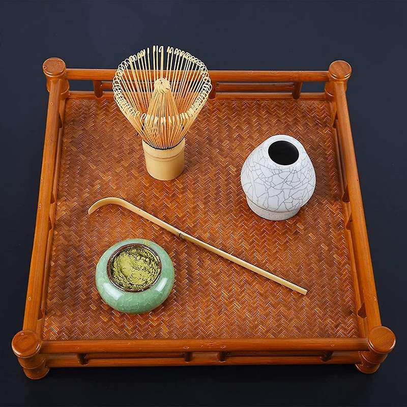 3 Pieces-handmade Bamboo Whisk and Traditional Tea Spoon Whisk