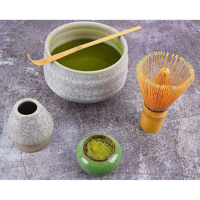 3 Pieces-handmade Bamboo Whisk and Traditional Tea Spoon Whisk