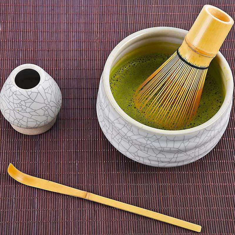 3 Pieces-handmade Bamboo Whisk and Traditional Tea Spoon Whisk