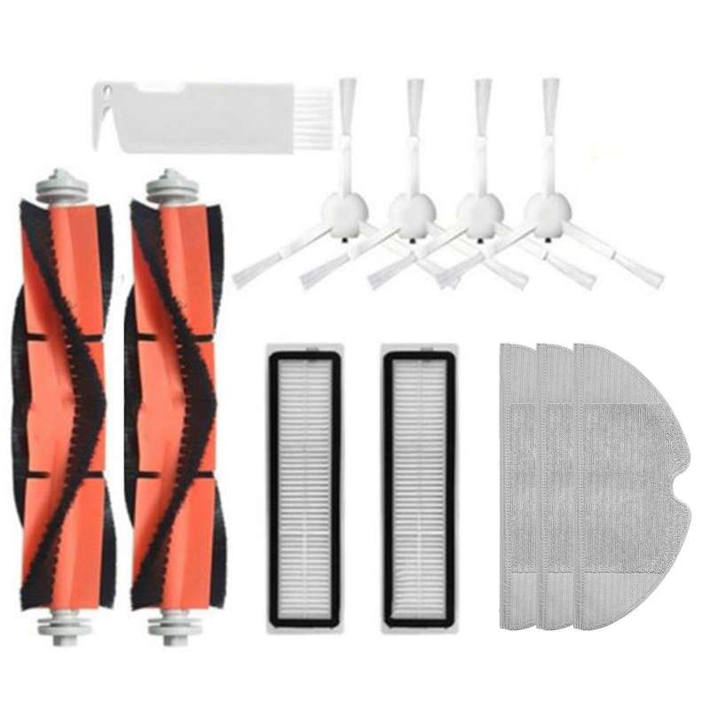 12 Pcs for Dreame Detachable Main Brush Side Brush Filter Rag Parts