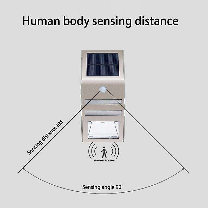 Solar Fence Post Lights Motion Sensor Outdoor Waterproof Solar ,b