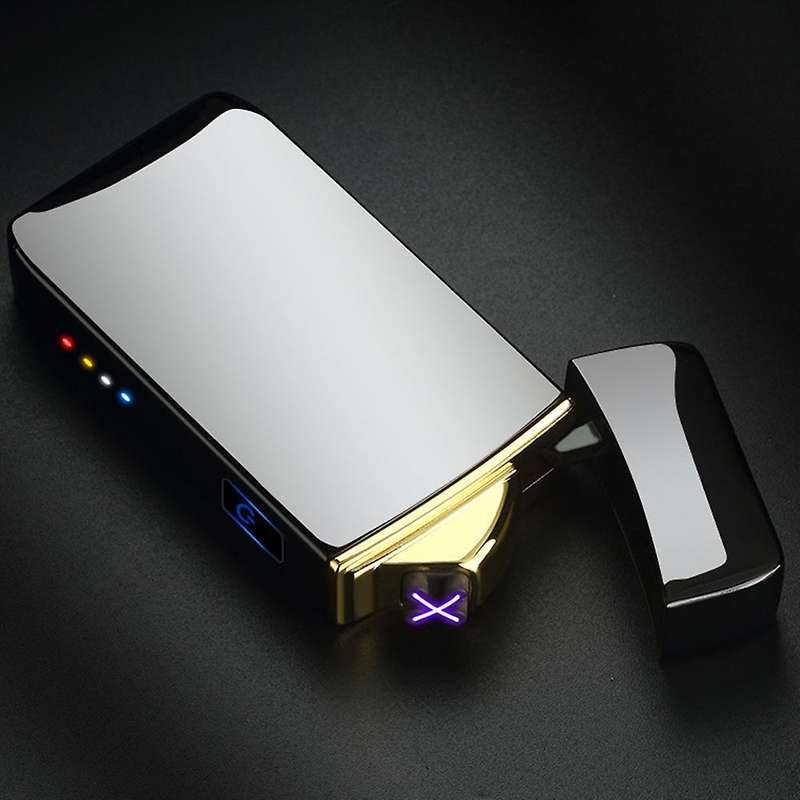 Dual Arc Plasma Rechargeable Usb Lighter for Man Women Gifts(blue)