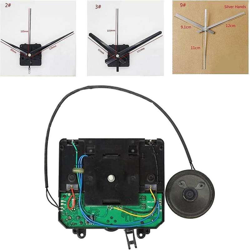 Pendulum Clock Movement Music Box Silent Sweep Quartz Wall Clock Part