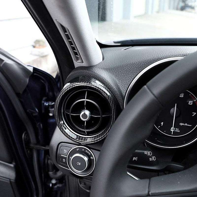Air Conditioning Vent Cover 2pcs for Alfa Romeo Giulia(carbon Fiber)