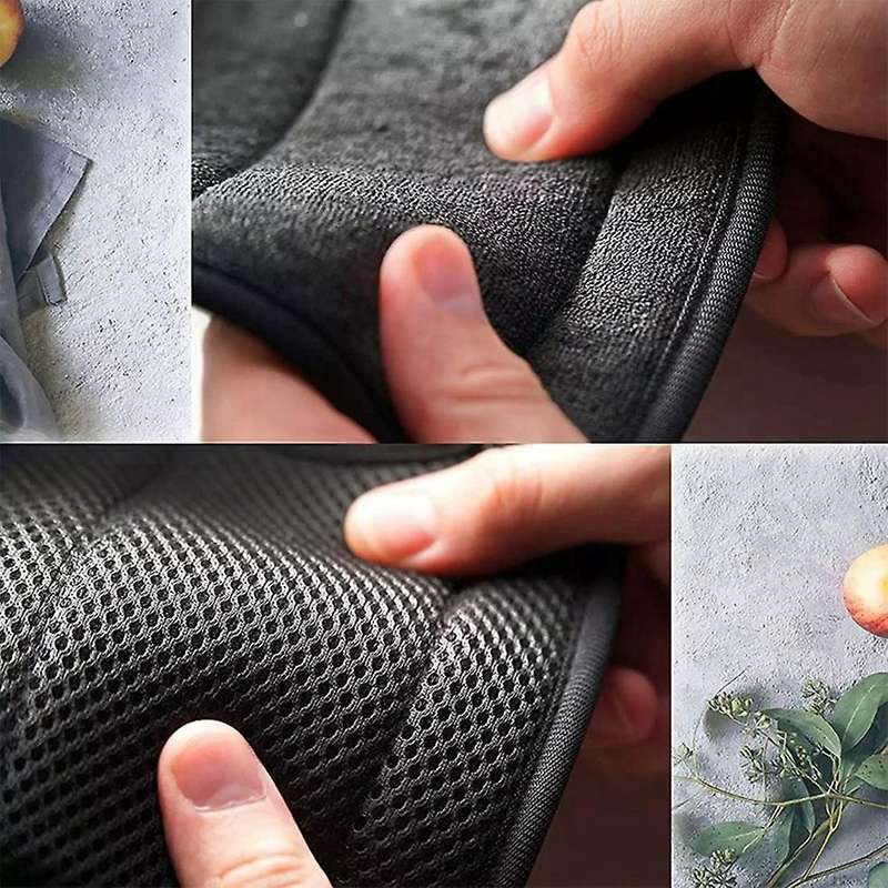 8pcs Faucet Absorbent Mat-black Faucet Wraparound Absorbent Mat