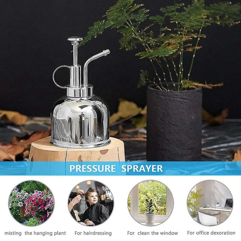 Plant Mister,stainless Steel Plant Mister Spray Bottle,silver