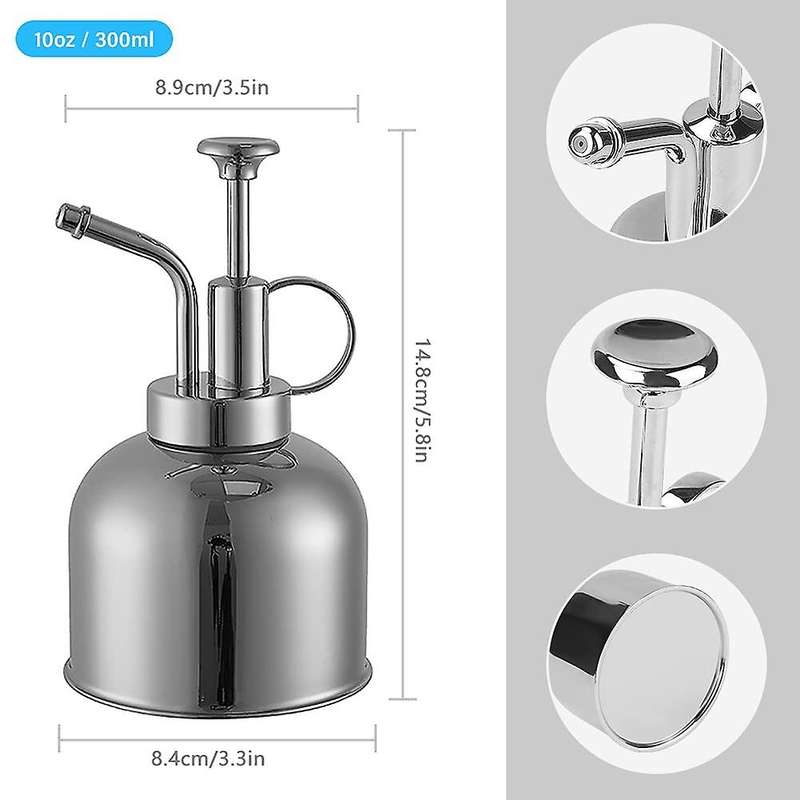 Plant Mister,stainless Steel Plant Mister Spray Bottle,silver