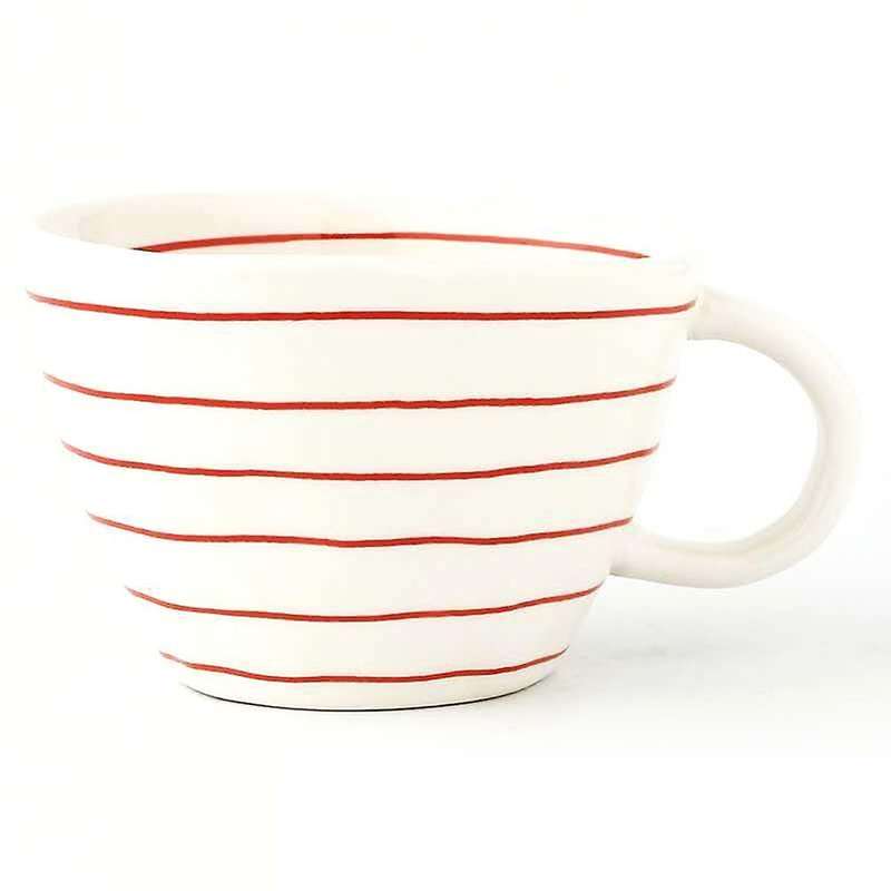 Geometric Ceramic Cup Hand Painted Capacity Irregular Coffee Cup G