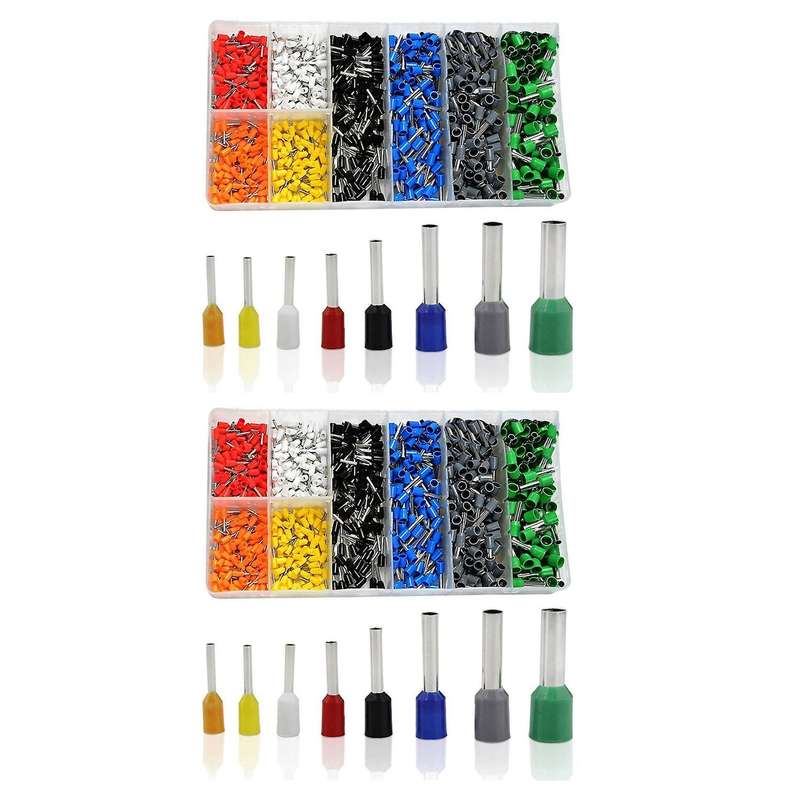 800 Pcs Insulated Cord Pin End Terminal Awg 22-10 Ferrules Kit