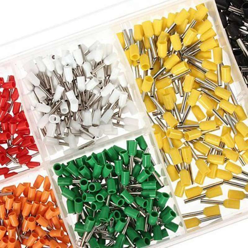 800 Pcs Insulated Cord Pin End Terminal Awg 22-10 Ferrules Kit