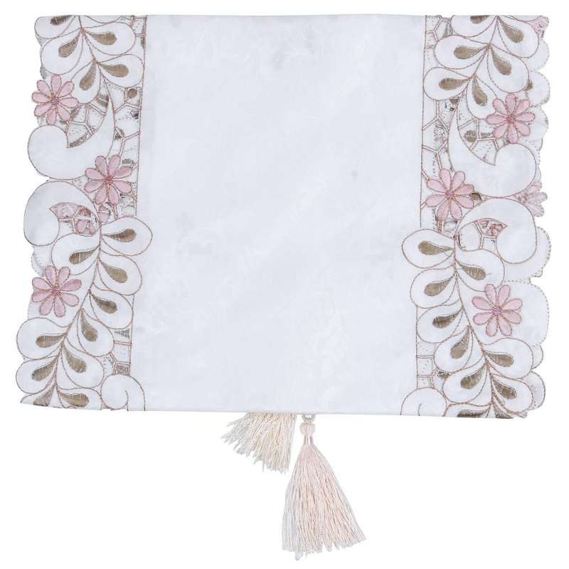 Table Runner Embroidered Floral Table Cloth 7 Peony 40x150cm