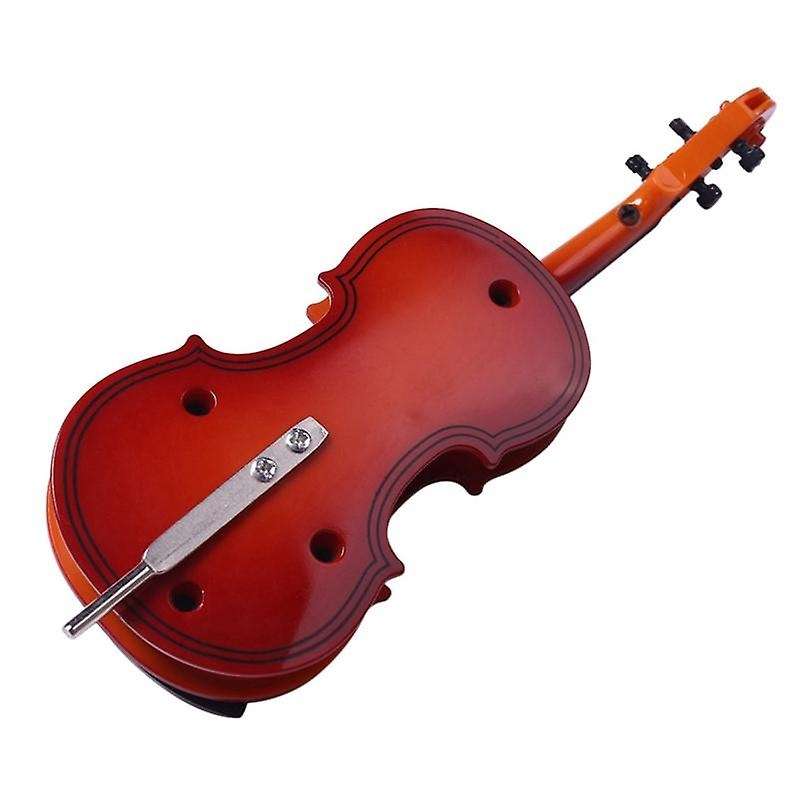 Violin Music Box, Rotating Musical Base, for Boys Girls Birthday