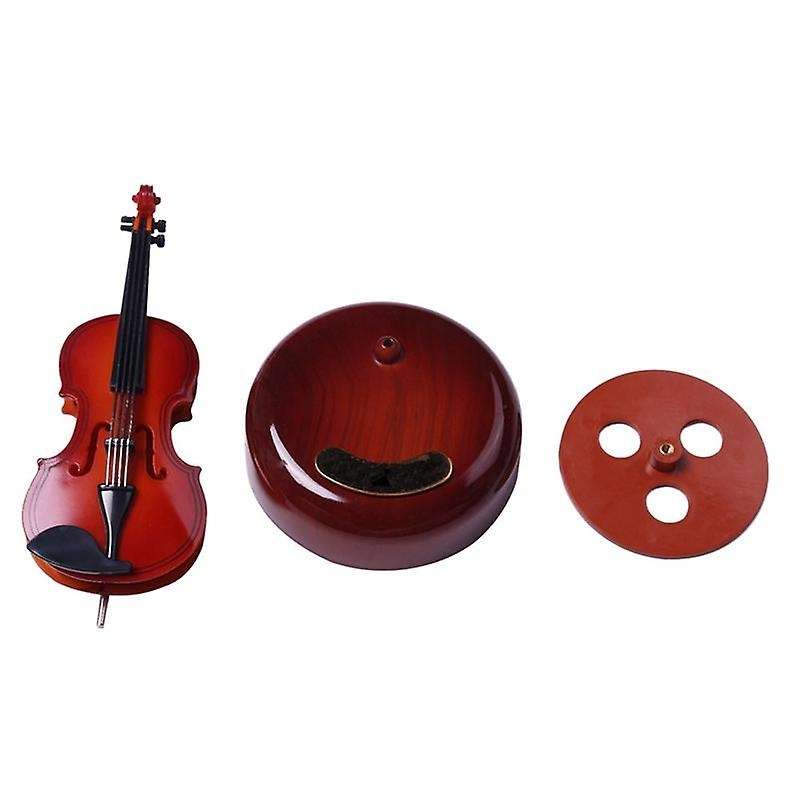 Violin Music Box, Rotating Musical Base, for Boys Girls Birthday