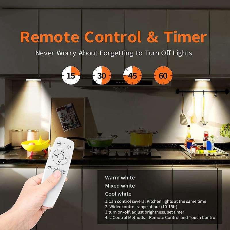 Remote Control Closet Lights, 1000mah 20-led Wireless Dimmable.