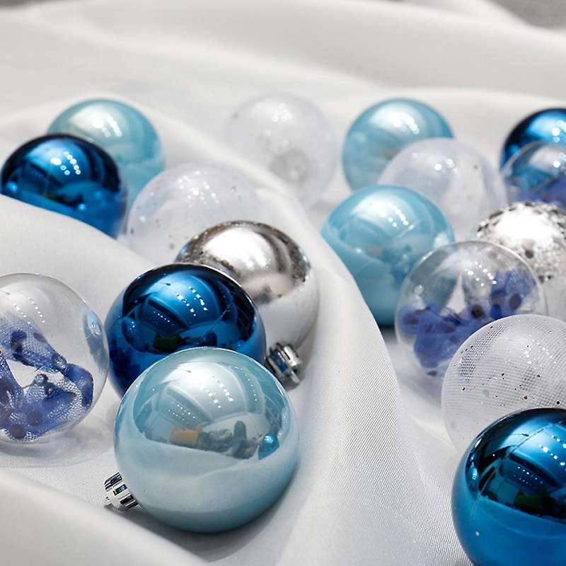 30pcs Christmas Ball 6cm Christmas Tree Decoration Plastic Balls
