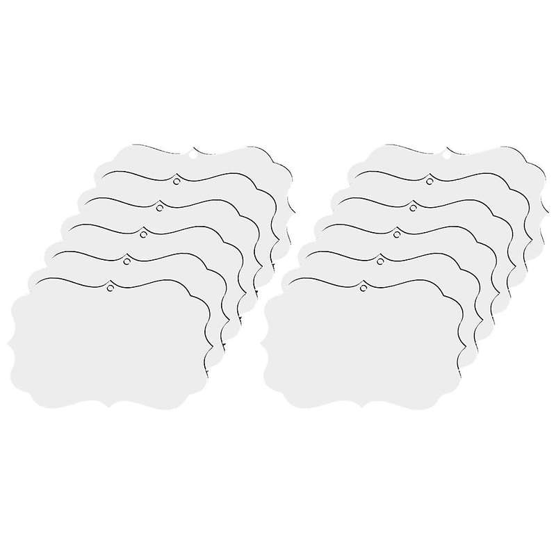15pcs Sublimation Blank Pendant Christmas Diy Double-sided Blank