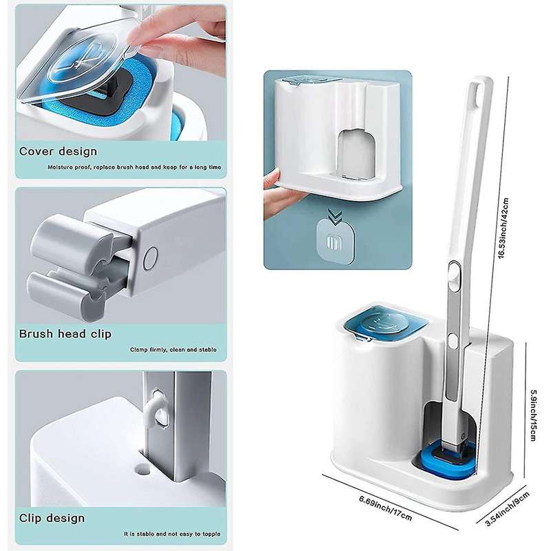 Disposable Toilet Bowl Brush and Holder Set Wall-mounted,toilet