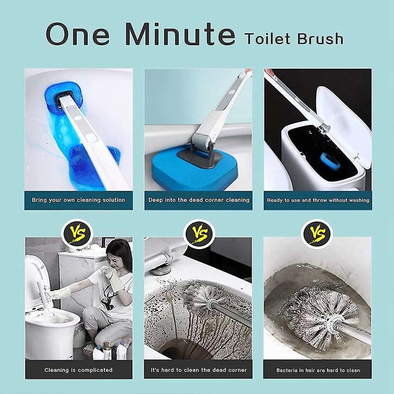 Disposable Toilet Bowl Brush and Holder Set Wall-mounted,toilet
